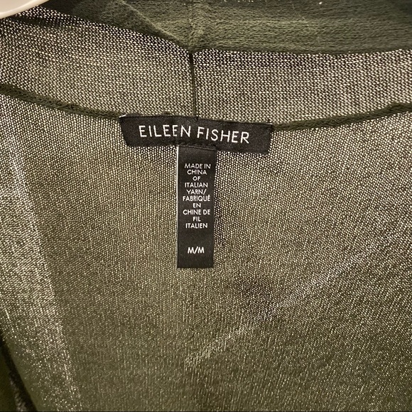 Eileen Fisher Italian yarn short sleeve open front lightweight cardigan jacket - Picture 2 of 2